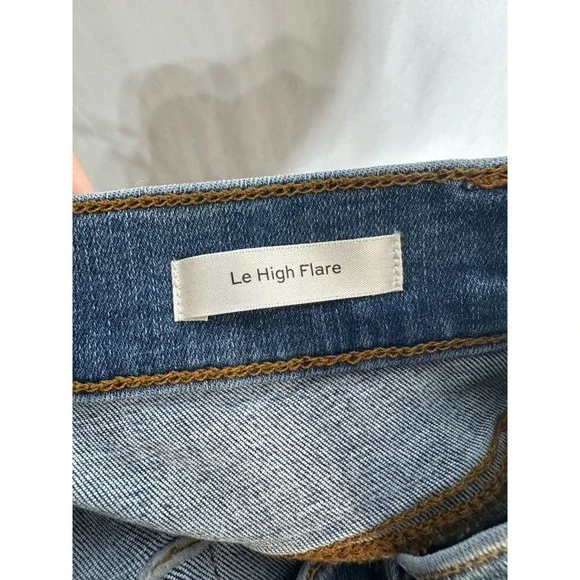NWT - FRAME Le High Flare Jeans Mermaid Blue High Rise Flare Leg LHF630 Size 26 - Picture 9 of 9